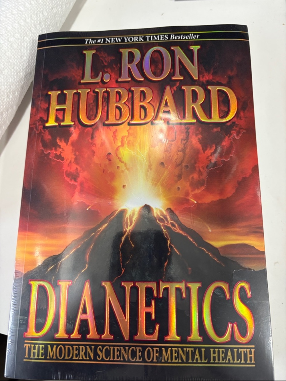 Dianetics by L. Ron Hubbard — Fiery Volcano Cover
